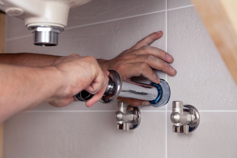 Bathroom Drain Installation detail